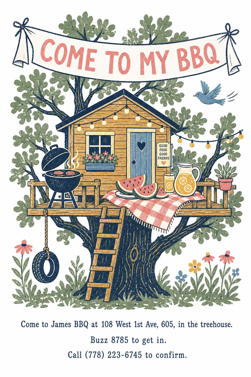 Come to My BBQ — Treehouse