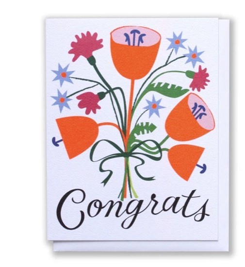 Bouncy Floral Congrats
